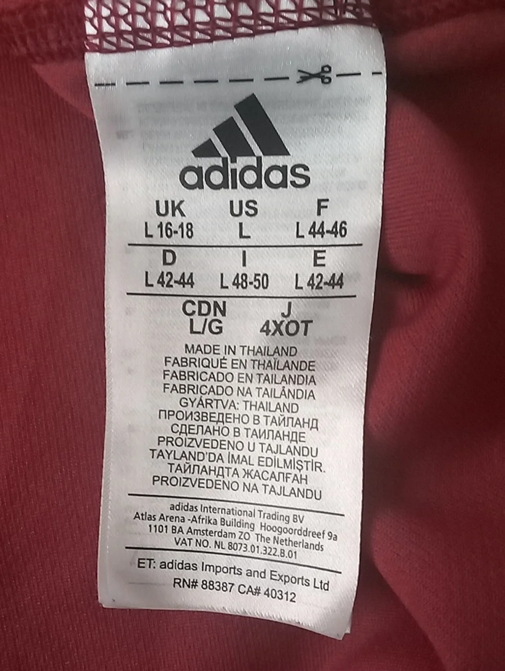 adidas Men's Burgundy Turtleneck Quarter-Zip Shirt L